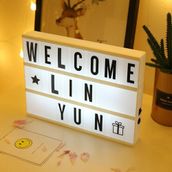 Huramarketing A5 Led Işıklı Yazı Panosu Lightbox Dekoratif Hediyelik