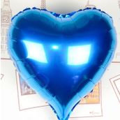 Huramarketing Mavi 80 cm 32 inç Kalp Uçan Balon Folyo