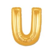 Huramarketing U Harf Altın Renk 40 inç Folyo Balon