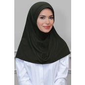 Hürrem Bone 1600-09 Haki Sandy Sade Geçmeli Eşarp