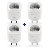 Hybrone Akım Korumalı Wi-Fi Akıllı Priz, 4lü Set, 16 Amper, Enerji Izleme, Çocuk Kilidi, Uygulama ile Uzaktan Kontrol - Beyaz - 1 Adet