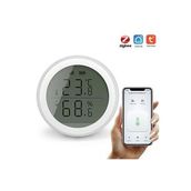 HyMark ZigBee Tuya Akıllı Yaşam Uygulaması Sıcaklık Nem Sensörü LCD Ekran APP Kontrol Alexa Google Home
