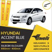 Hyundai Accent Blue 2011-2015 Muz Silecek Takımı
