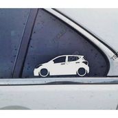 i10 2nd gen Kelebek Cam Oto Sticker 17 CM 2 Adet