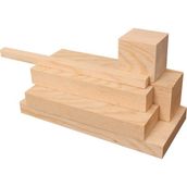 İahşap 1 x 5 cm x 175 cm 6 Adet Çam Ahşap Çıta Taslak Tahta Blok ve Kereste