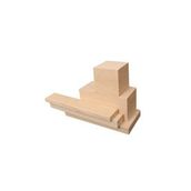 İahşap 3 x 9 cm x 190 cm 1 Adet Ladin Ahşap Çıta Taslak Tahta Blok ve Kereste