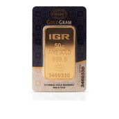 İar 50 gr 24 Ayar 999.9 Saf Gram Külçe Altın