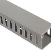 Iboco T1-EN 25x60mm Delikli Kablo Kanalı Gri