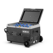 Iceco K65S 12/24 V 65 lt Akülü Kablolu Kompresörlü Tekerlekli Akü Dahil Değil Dondurucu Oto Buzdolabı