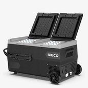 Iceco K95d 95 L Çift Bölmeli Kompresörlü Oto Buzdolabı ve Dondurucu 12/24v Akülü Kablolu - Akü Hariç