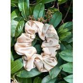 ICON SILK Saf İpek Saç Tokası Orta Boy 3,5 cm (1 Adet) (Şampanya rengi)