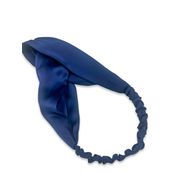 ICON SILK%100 Saf İpek Saç Bandı (Lacivert)