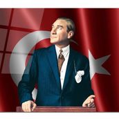İdeal Glass Art Atatürk Cam Tablo
