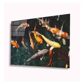 İdeal Glass Art Balıklar 4 mm Dayanıklı Temperli Cam Tablo