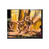 İdeal Glass Art Hint Kınası Cam Tablo