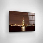 İdeal Glass Art Kız Kulesi Cam Tablo
