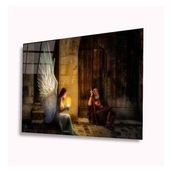 İdeal Glass Art Melek Kız 4 mm Dayanıklı Temperli Cam Tablo