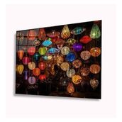 İdeal Glass Art Renkli Sarkıtlar 4 mm Dayanıklı Temperli Cam Tablo
