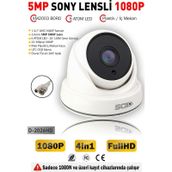 IDS D-2026HD 5MP 4 Kameralı 1080P Sony Lensli Full HD AHD Güvenlik Kamerası