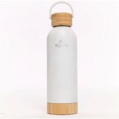 Igloo Hydrate Pro 500 ml Beyaz Bambu Taban ve Kapaklı Çelik Termos