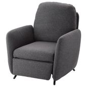 IKEA 09297186 Ekolsund Gunnared Koyu Gri Yatar Koltuk