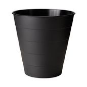 IKEA 10 Lt Siyah Renk Çöp Kutusu Ergonomik Polipropilen Plastik Ofis İçin Şık Tasarım
