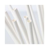 IKEA 100'lü Beyaz Kağıt Pipet 100 Adet Kağıt Pipet Maks. 70°c Sıcaklık