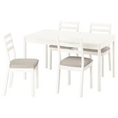 IKEA 19612378 Kırık Beyaz Yemek Masası Takımı