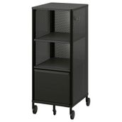 IKEA 20591370 Bekant Siyah Ofis Dolabı