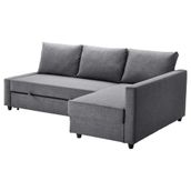 IKEA 39216754 Friheten Skiftebo Koyu Gri Bazalı Yataklı Köşe Kanepe