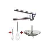 Ikea 3'lü Set Sarımsak Ezici - Buharda Pişirici - Çırpıcı