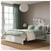IKEA 49495052 Çift Kişilik Beyaz Karyola