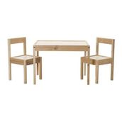 IKEA 501.784.11 Beyaz Çam Latt Çocuk Masa Sandalye Seti