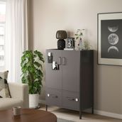 IKEA 50496381 Koyu Gri Ofis Dolabı