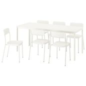 IKEA 59589960 Beyaz Yemek Masası Takımı