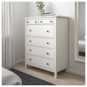 IKEA 60239273 Hemnes Beyaz Vernik 6 Çekmeceli Şifonyer
