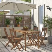 IKEA 79529102 Askholmen Koyu Kahverengi Yemek Masası Set