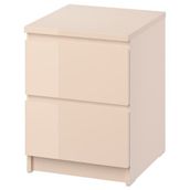 IKEA 80604572 Malm Açık Turuncu Komodin