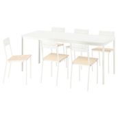 IKEA 89590504 Beyaz Yemek Masası Takımı
