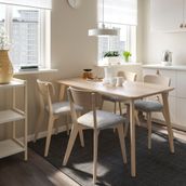 IKEA 99554826 Siyah Beyaz Masa Takımı