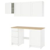 IKEA 99581429 Beyaz Mutfak Dolabı