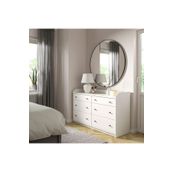 IKEA Akdeniz Hauga Beyaz 138X84 cm 6 Çekmeceli Modern Şifonyer