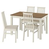 IKEA ALHULT mutfak masası takımı bej/kahverengi-Kabusa açık bej - 49610113