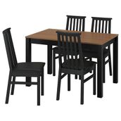 IKEA ALHULT mutfak masası takımı siyah/kahverengi-Bomstad siyah - 39610076