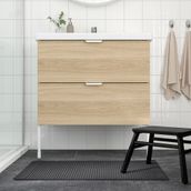 IKEA Alstern Koyu Gri 50x80 cm Ayak Havlusu