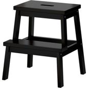 IKEA Bekvam Basamaklı Mutfak Tabure Merdiven Siyah 43X50