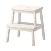 IKEA Bekvam Beyaz 43x50 cm Basamaklı Tabure
