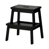 IKEA Bekvam Siyah 43x50 cm Basamaklı Tabure