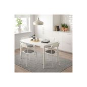 IKEA Beyaz 4 Sandalyeli Mutfak Masası Takımı 75cmx125cm