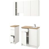 IKEA Beyaz Dayanıklı Mutfak Dolabı 220X61X220 cm